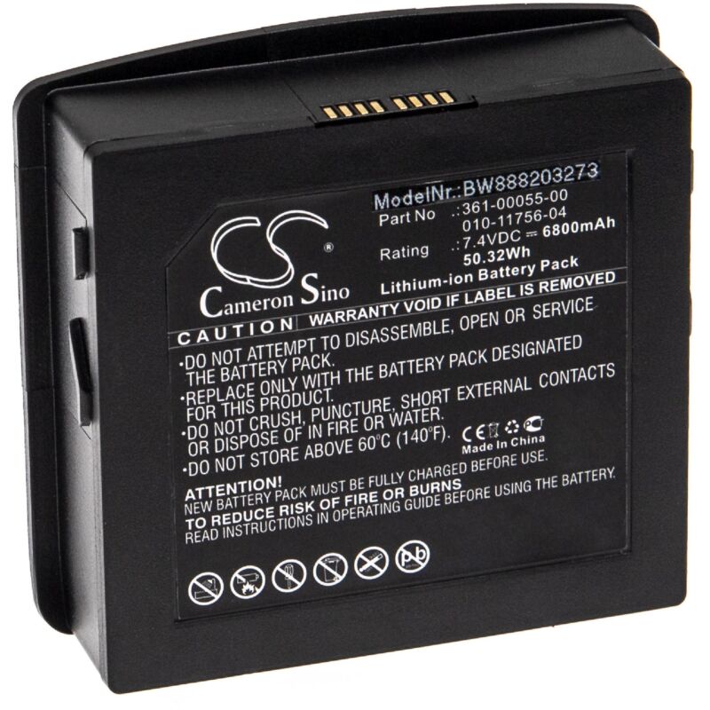 Vhbw - Akku kompatibel mit Garmin Aera 795, 796 gps Navigation Navi (6800mAh, 7,4V, Li-Ion)