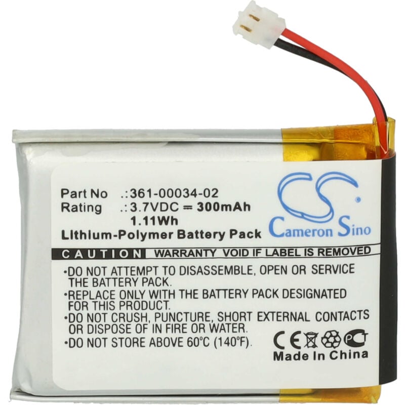 Vhbw - Akku kompatibel mit Garmin Fenix 3 hr, 3 Smartwatch Uhr Fitnessarmband (300mAh, 3,7V, Li-Polymer) + Werkzeug-Set