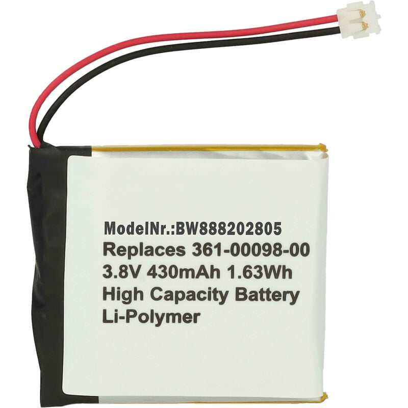 Vhbw - Akku kompatibel mit Garmin Fenix 5X, Fenix 5X Running Smartwatch Uhr Fitnessarmband (430mAh, 3,8V, Li-Polymer) + Werkzeug-Set