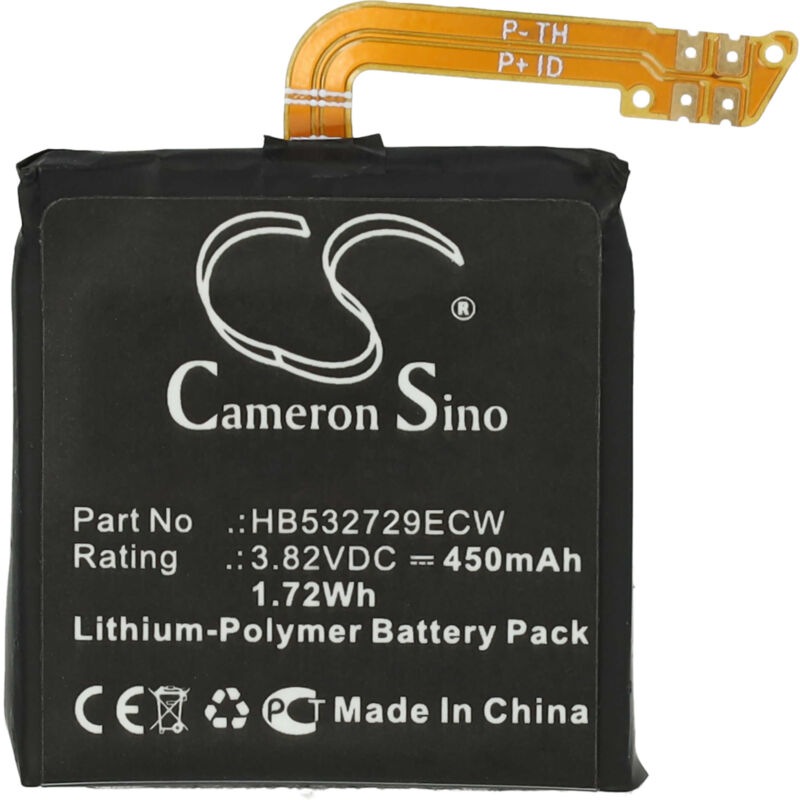 Vhbw - Akku kompatibel mit Huawei GT2 46mm, GT2 Pro Smartwatch Uhr Fitnessarmband (450mAh, 3,82V, Li-Polymer) + Werkzeug-Set