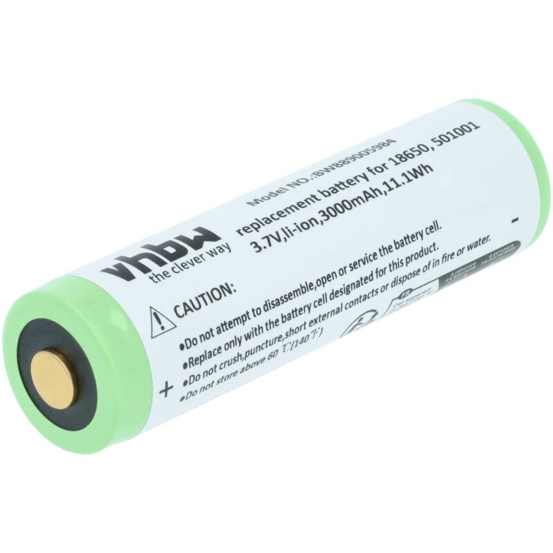 vhbw Akku kompatibel mit Ledlenser P7R SE Edition 2020, P6R Work Edition 2020, P7R Taschenlampe Kopflampe (3000 mAh, 3,7 V, Li-Ion)