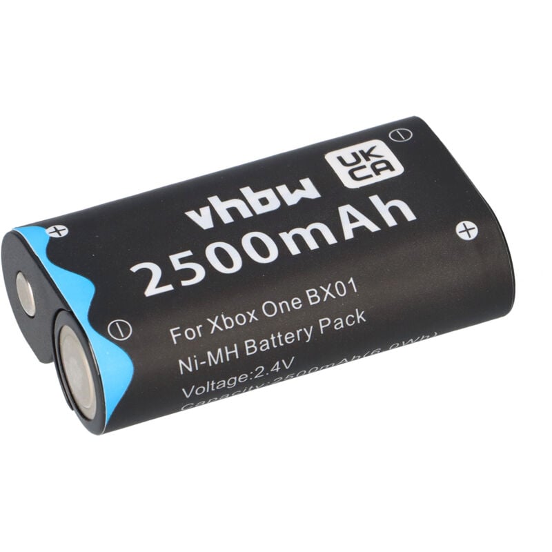 Vhbw - Akku kompatibel mit Microsoft XBox One, One Elite, One s, One x Controller (2500mAh, 2,4V, NiMH)