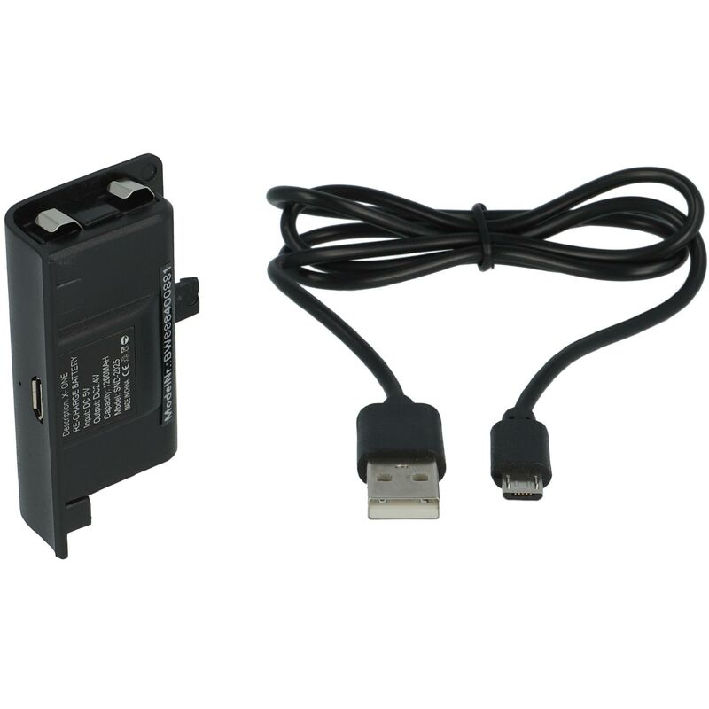Vhbw - Akku kompatibel mit Microsoft Xbox One Wireless Controller - Inkl. Abdeckung + USB-Ladekabel