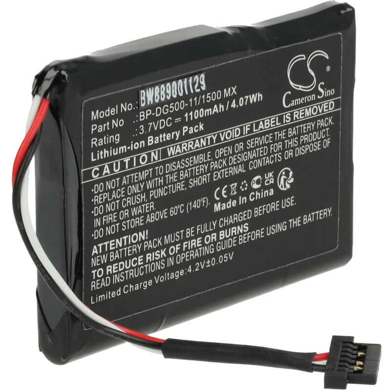 Vhbw - Akku kompatibel mit Mio cyclo 500 hc, 505 hc gps Fahrradcomputer Radcomputer (1100 mAh, 3,7 v, Li-Ion)