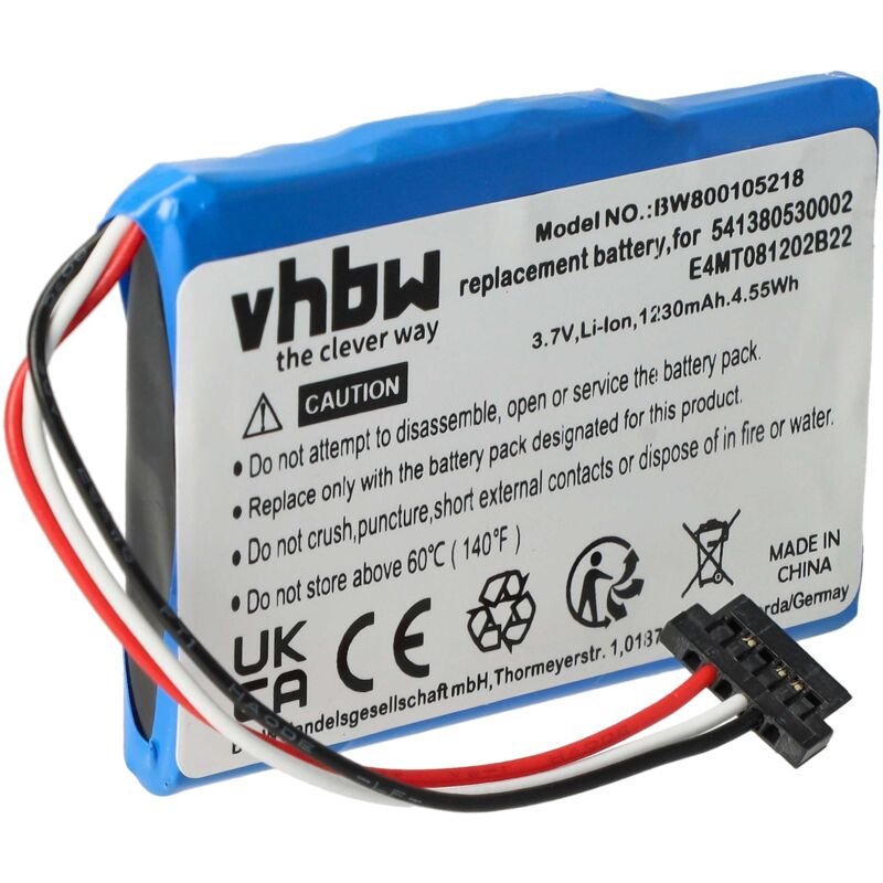 Vhbw - Akku kompatibel mit Navman N20 gps Navigation Navi (1200 mAh, 3,7 v, Li-Ion)