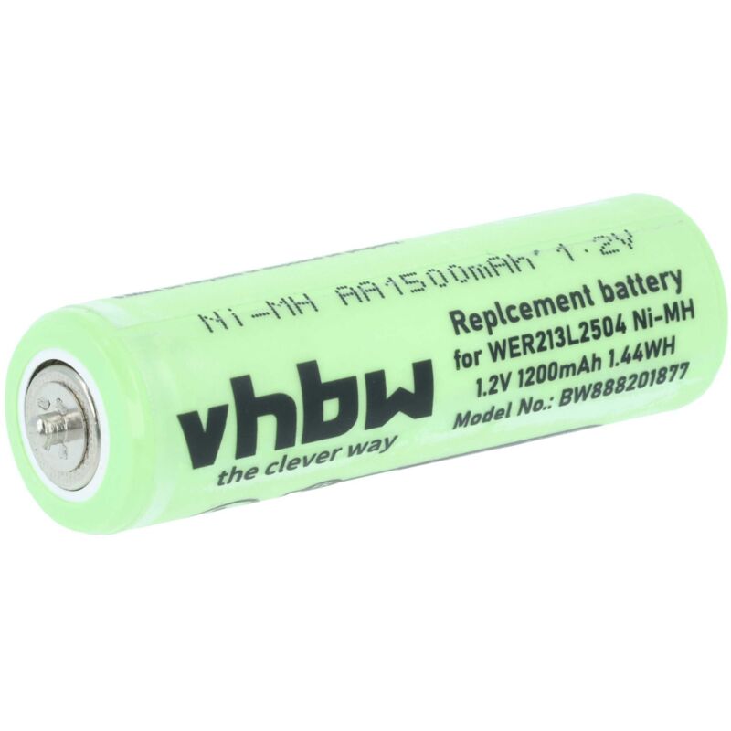 Vhbw - Akku kompatibel mit Panasonic ER206, ER207, ER213, ER214, ER215, ER2061 Rasierer Haarschneider (1200mAh, 1,2V, NiMH)