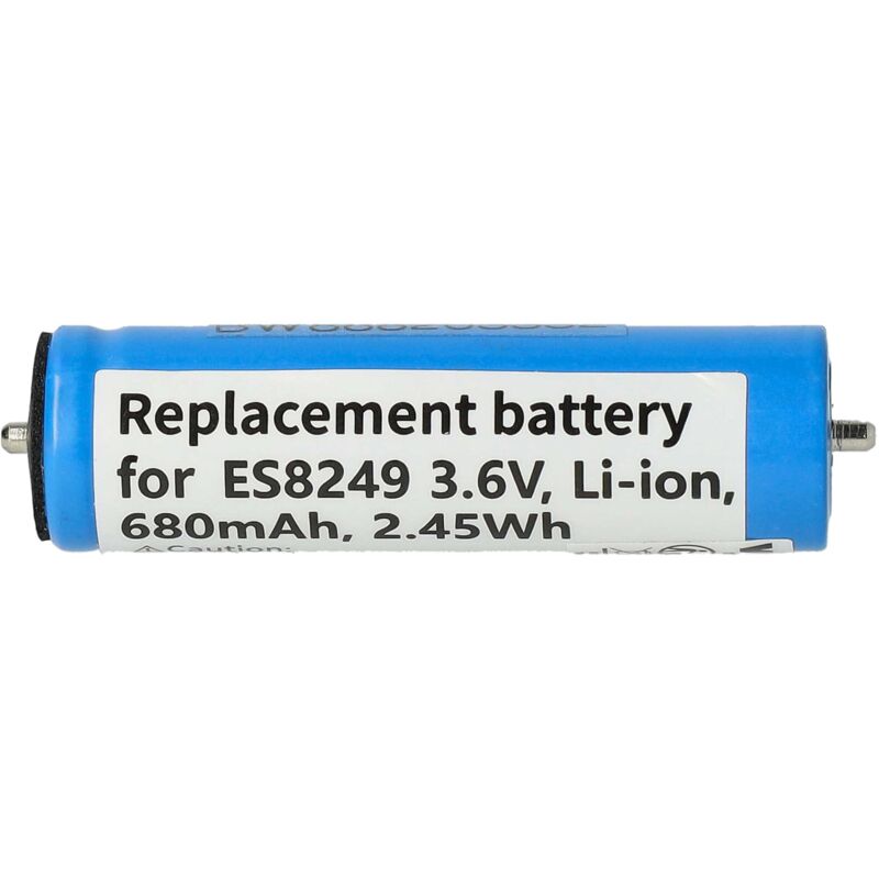 Vhbw - Akku kompatibel mit Panasonic ES-LA12, ES-LA62, ES-LA63, ESLA63, ESLA83 Rasierer Haarschneider (680mAh, 3,6V, Li-Ion)