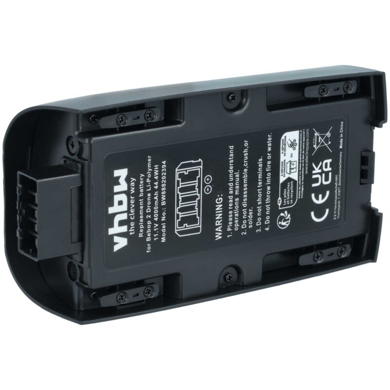 Vhbw - Akku kompatibel mit Parrot Bebop 2, 2 Pro Drohne Multicopter Quadrocopter (4000mAh, 11,1V, Li-Polymer)
