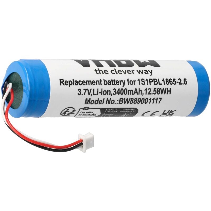 Vhbw - Akku kompatibel mit Philips Avent SCD833, SCD835, SCD833/26, SCD835/26, SCD831, SCD831/26 Babyphone Babytalker (3400 mAh, 3,7 v, Li-Ion)