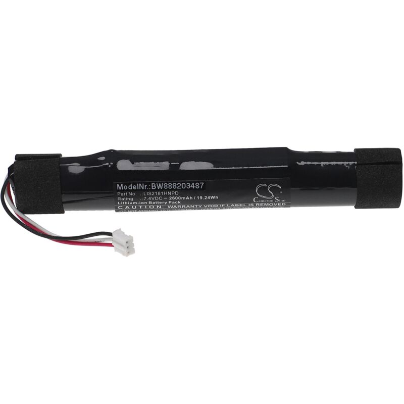 Vhbw - Akku kompatibel mit Sony SRS-X7, SRS-BTX300 Lautsprecher Boxen Speaker (2600 mAh, 7,4 v, Li-Ion)