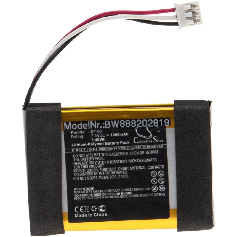 Vhbw - Akku kompatibel mit Sony SRS-X11 Lautsprecher Boxen Speaker (1000mAh, 7,4V, Li-Polymer)