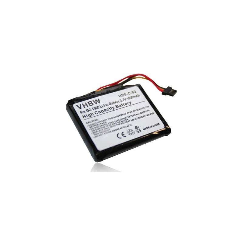 Vhbw - Akku kompatibel mit TomTom go Live Top Gear, Top Gear gps Navigation Navi (1000mAh, 3,7V, Li-Ion)