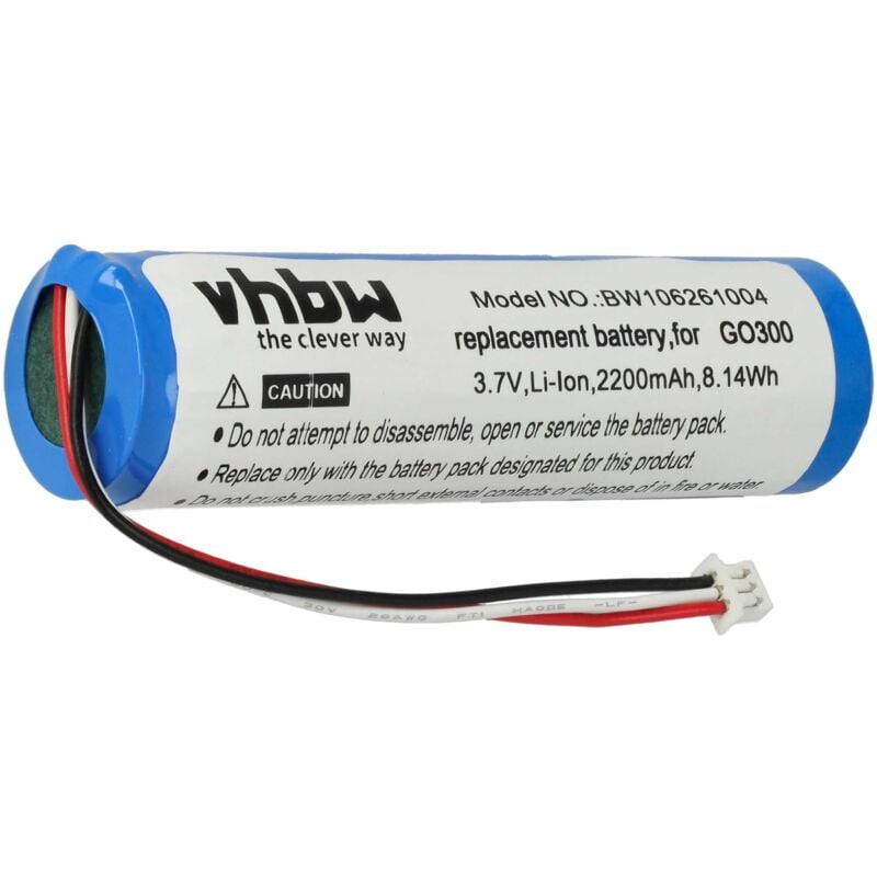 Vhbw - Akku kompatibel mit TomTom Rider gps Navigation Navi (2200 mAh, 3,7 v, Li-Ion)