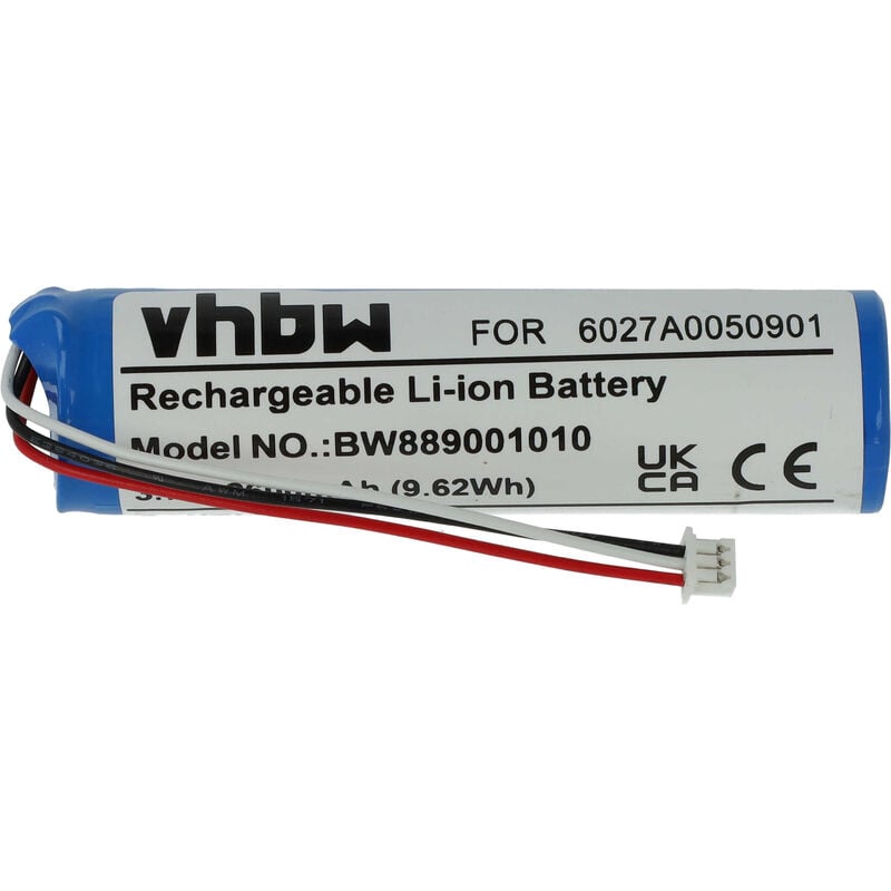 Vhbw - Akku kompatibel mit TomTom Urban Rider Pro gps Navigation Navi (2600mAh, 3,7V, Li-Ion)