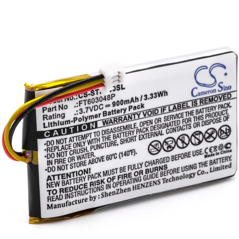 Vhbw - Akku kompatibel mit Turtle Beach Stealth 520, 700 Wireless Headset Kopfhörer (900mAh, 3,7V, Li-Ion)