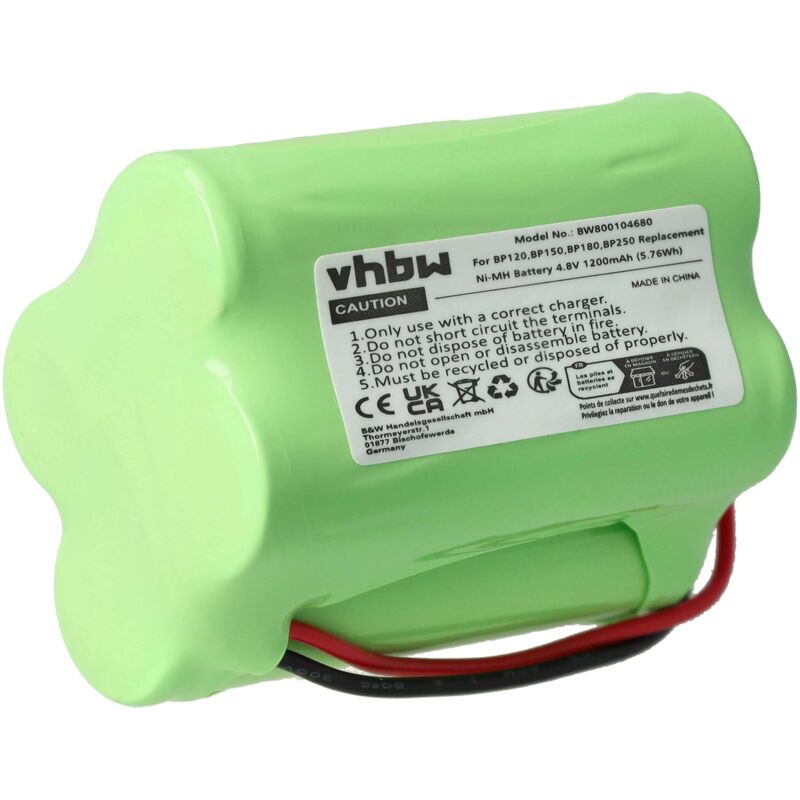 Vhbw - Akku kompatibel mit Icom IC-T22A, IC-T42A, IC-T7A, IC-T7H, IC-W31A, IC-W32A, IC-Z1A Funkgerät, Walkie Talkie (1200mAh, 4,8V, NiMH)