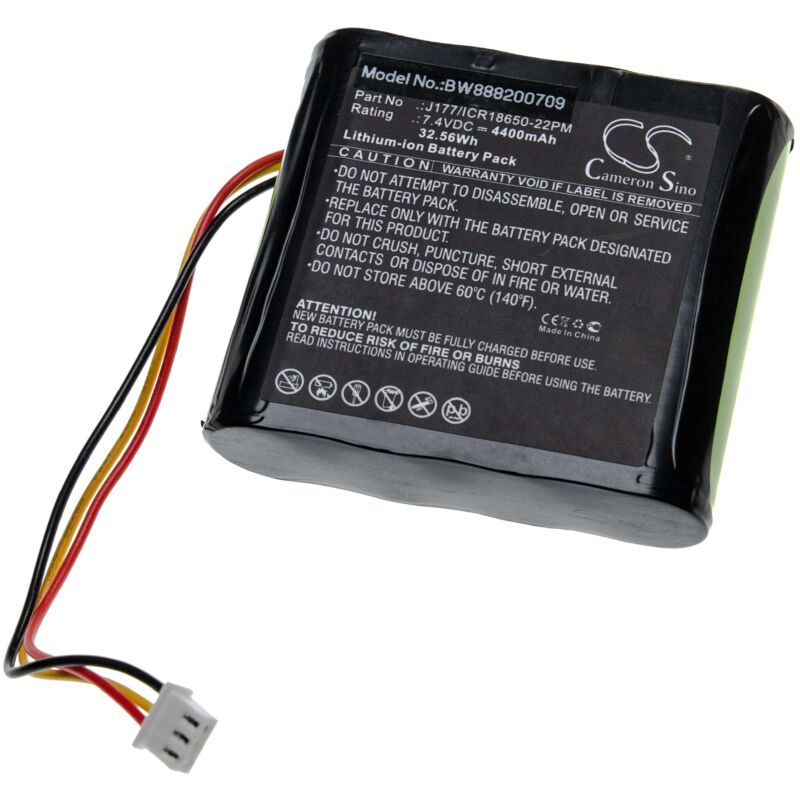 Vhbw - Akku kompatibel mit Braven brv-hd, 850 Lautsprecher Boxen Speaker (4400 mAh, 7,4 v, Li-Ion)