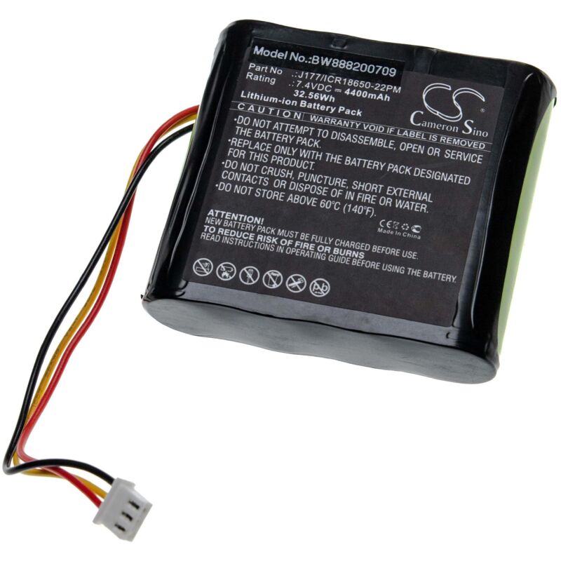 vhbw Akku kompatibel mit Klipsch KMC1 Lautsprecher Boxen Speaker (4400 mAh, 7,4 V, Li-Ion)