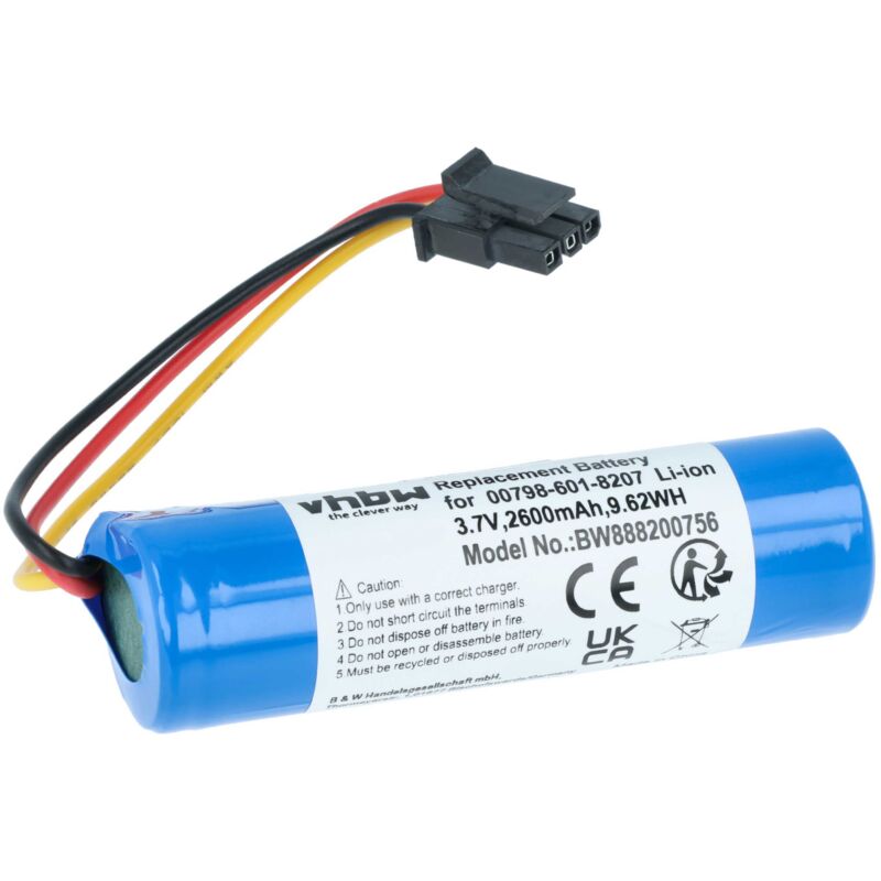 Vhbw - Akku kompatibel mit Logitech ue Boom 2, 2 Ultimate Lautsprecher Boxen Speaker (2600 mAh, 3,7 v, Li-Ion)