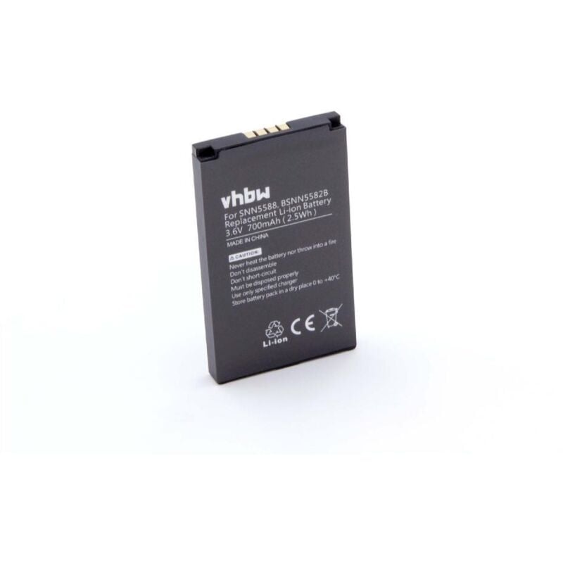 Vhbw - Akku kompatibel mit T-Mobile Navigate gps Navigation Navi (700mAh, 3,7V, Li-Ion)