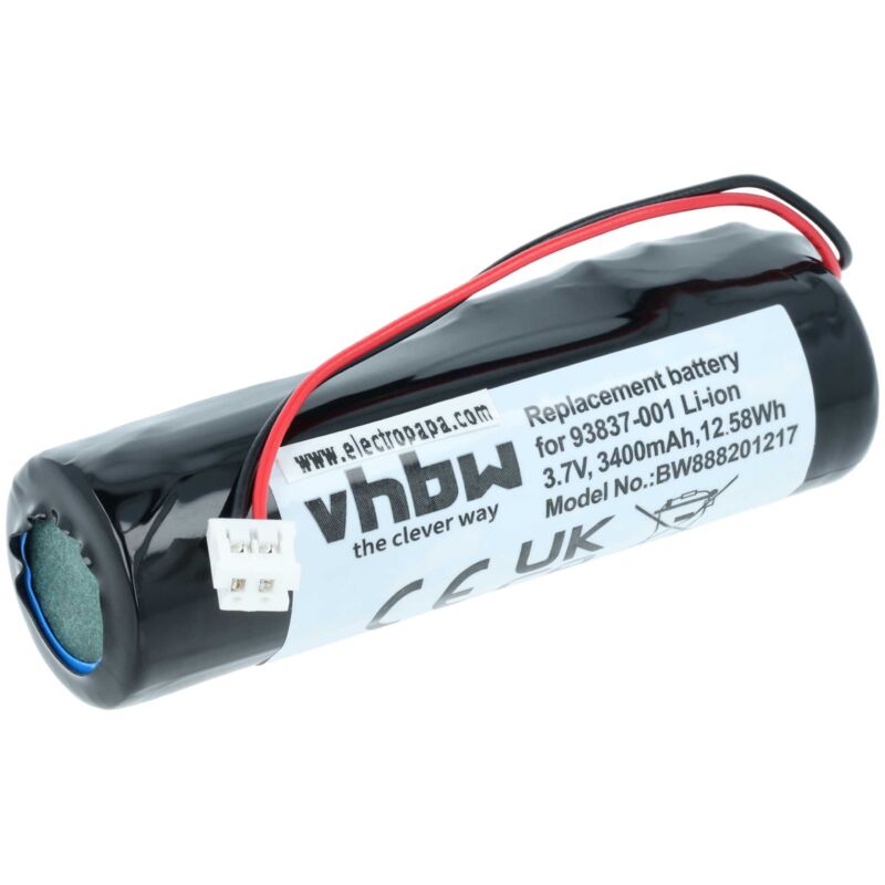 Vhbw - Akku kompatibel mit Wahl 8591L, Beretto Black Stealth, Beretto Chrome Rasierer Haarschneider (3400mAh, 3,7V, Li-Ion)