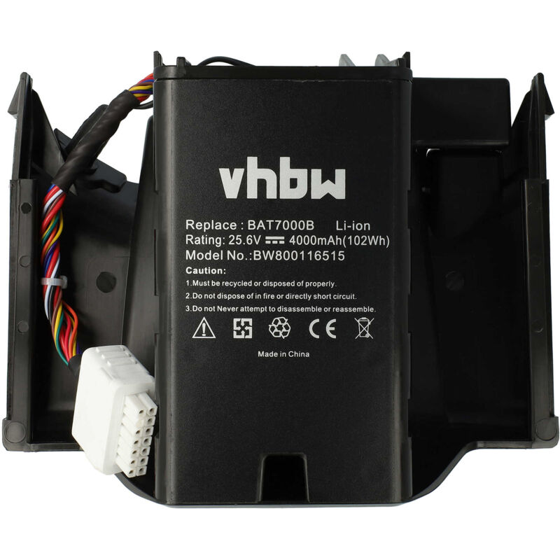 Akku kompatibel mit Wolf Garten Robo Scooter 300, Robo Scooter 400, Robo Scooter 600 Rasenroboter Rasenmäher (4000mAh, 25,6V, Li-Ion) - Vhbw