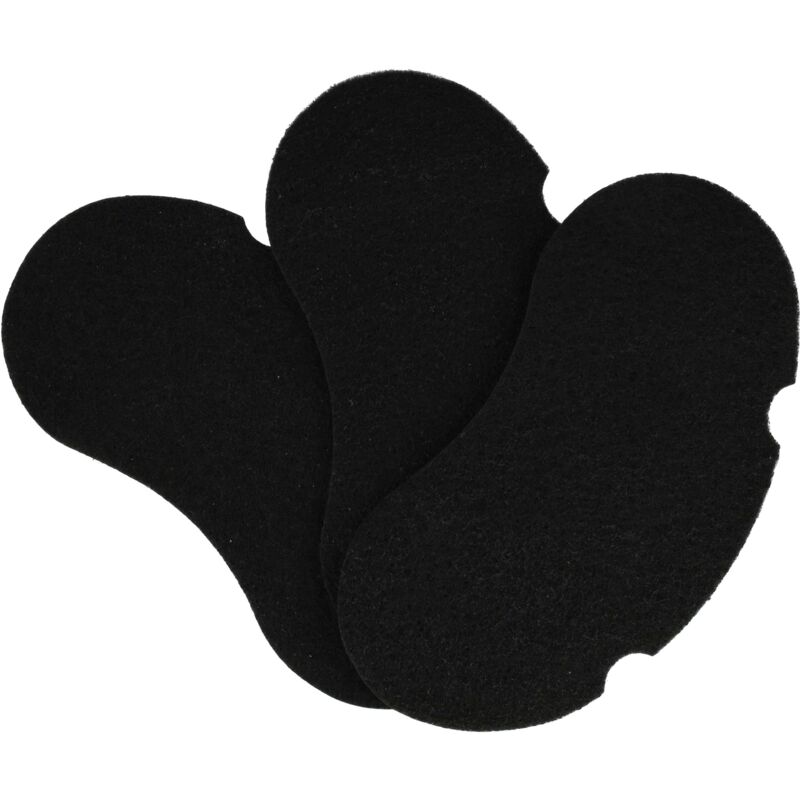 Vhbw - 3x Aktivkohle-Filter kompatibel mit Tefal Simply Invents inox FF1026, ff 1, FF1025, FR1031 Fritteuse - 18,6 x 8,8 x 0,3 cm