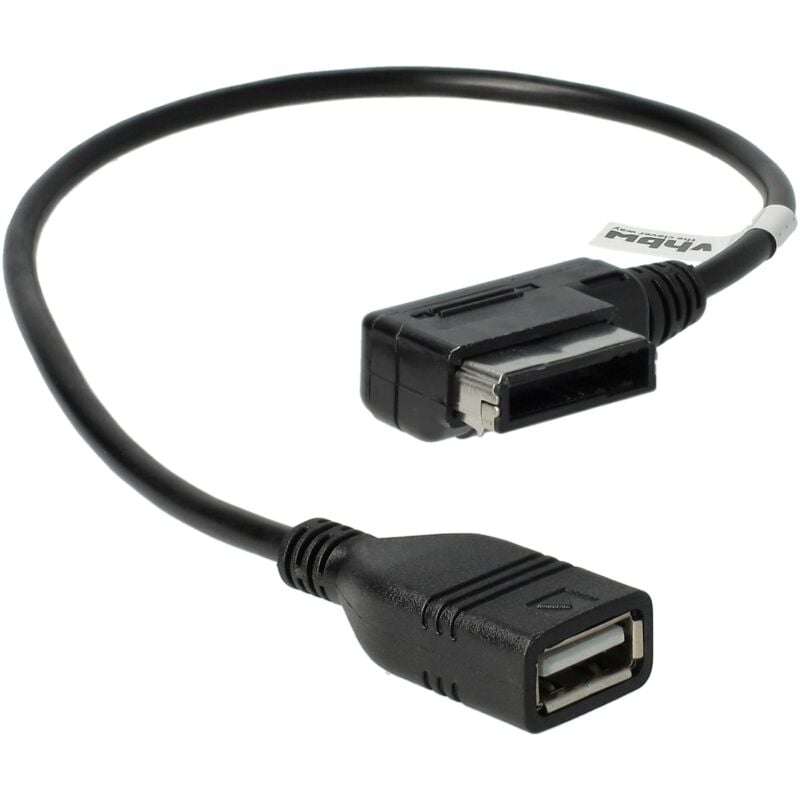 Vhbw - kfz Audio Kabel kompatibel mit Skoda Fabia, mdi (mobile device interface), Octavia, Roomster, Superb, Yeti - USB-Adapter, 37,1 cm Schwarz