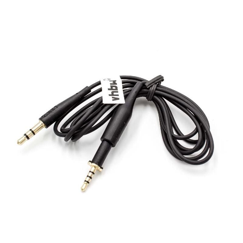 Vhbw - Audio aux Kabel auf 3,5mm Klinkenstecker kompatibel mit akg K430, K450, K451, K452, K480, K490, K495, Q460 Kopfhörer, 110cm
