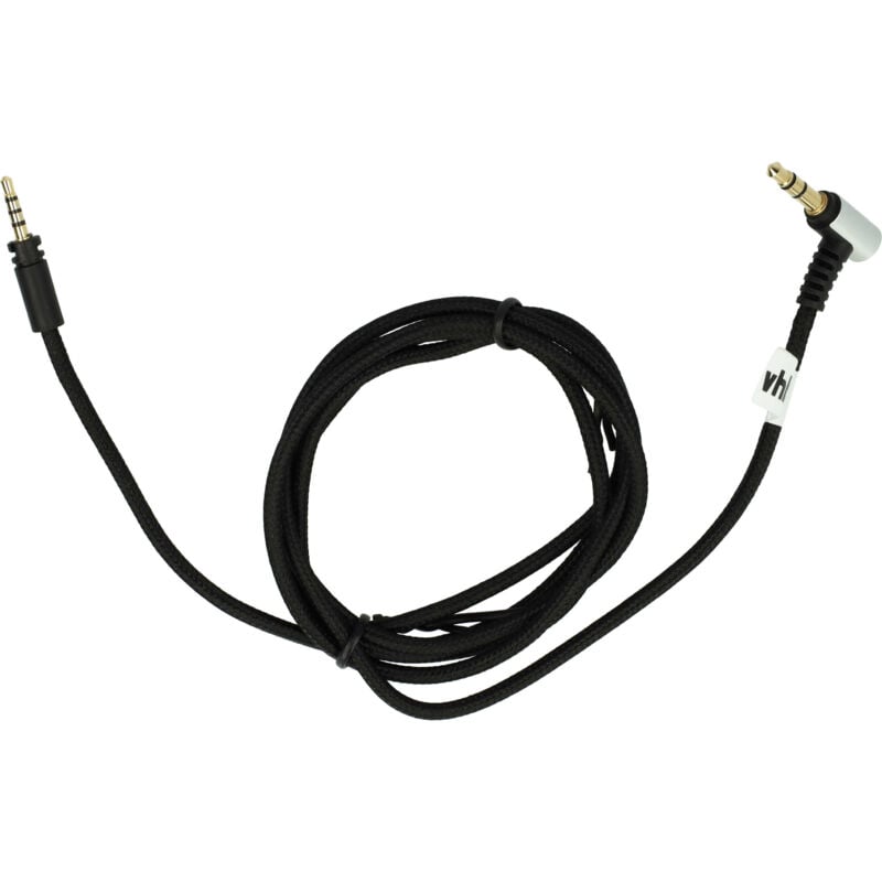 Vhbw - Audio aux Kabel Ersatz für Sennheiser 564549 für Kopfhörer - Audiokabel 3,5 mm Klinkenstecker, 120 cm, Schwarz
