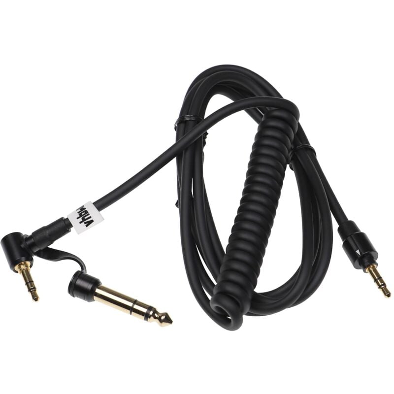 vhbw Audio AUX Kabel kompatibel mit Monster Beats by Dr. Dre Beats EP Kopfhörer - Audiokabel 3,5 mm Klinkenstecker auf 6,3 mm, 150 cm Schwarz