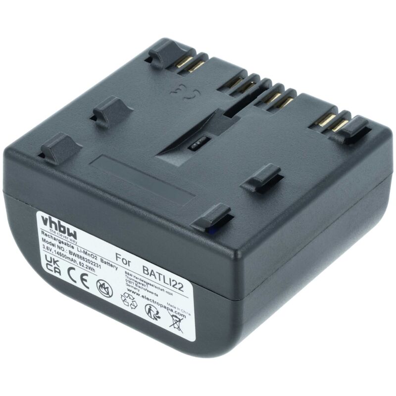 vhbw Batterie kompatibel mit Daitem SP 331-21D, SP 332-21D, SH424AX, SH701AX, SH710AX Alarmanlage, Alarmsystem (14500 mAh, 3,6 V, Li-MnO2)