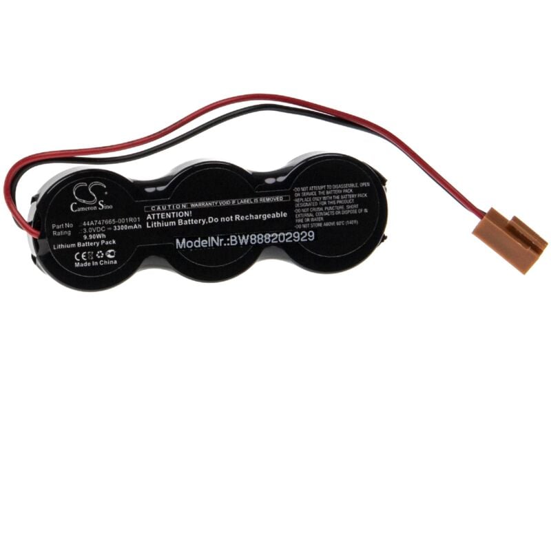 Vhbw - Batterie kompatibel mit ge pac Systems RX3i cpu, RX7i cpu plc Programmable Logic Controller (3300mAh, 3V, )