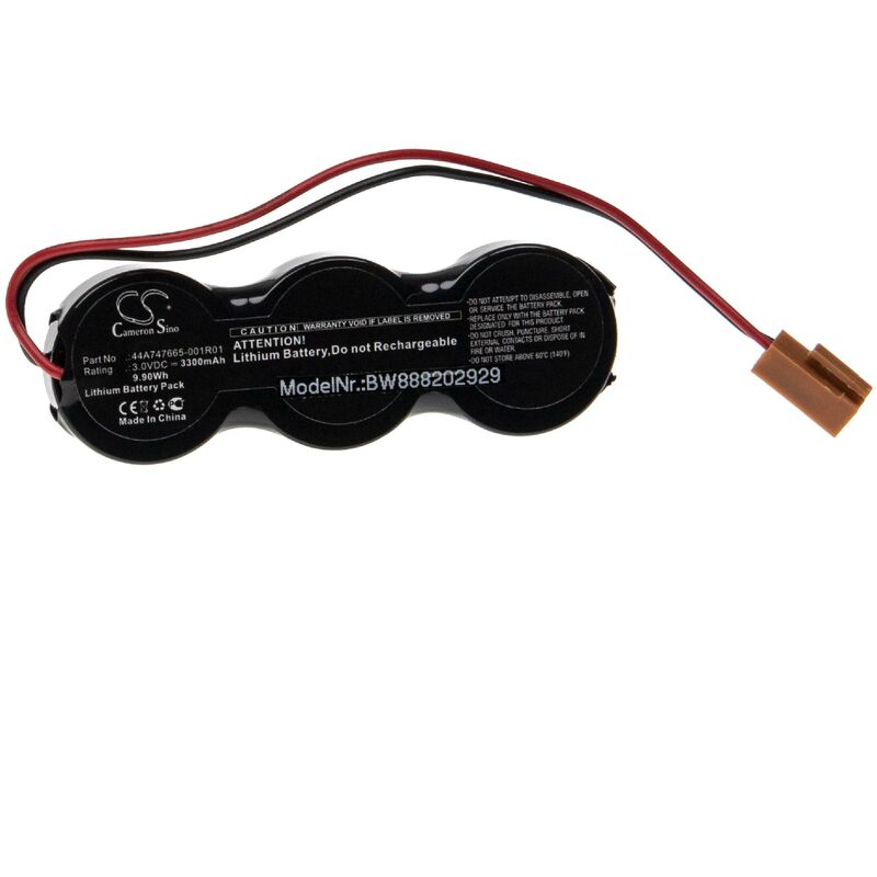 vhbw Batterie kompatibel mit GE RX3i, RX3i Cap Systems CPU, RX7i Cap Systems CPU PLC Programmable Logic Controller (3300mAh, 3V, )