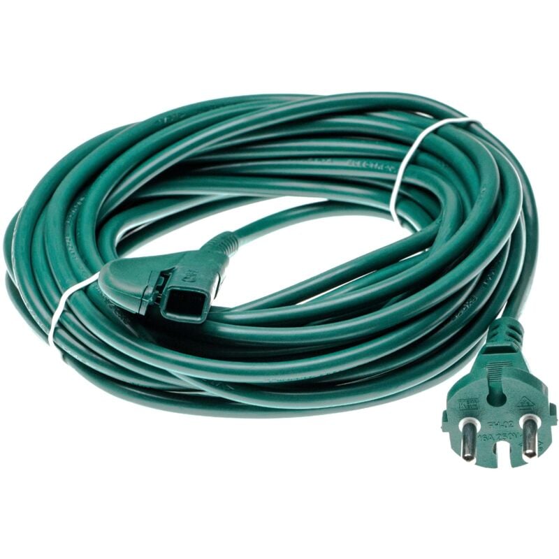Stromkabel kompatibel mit Vorwerk Kobold 135, 136 Staubsauger - 10m Kabel, Anschlusskabel - Vhbw