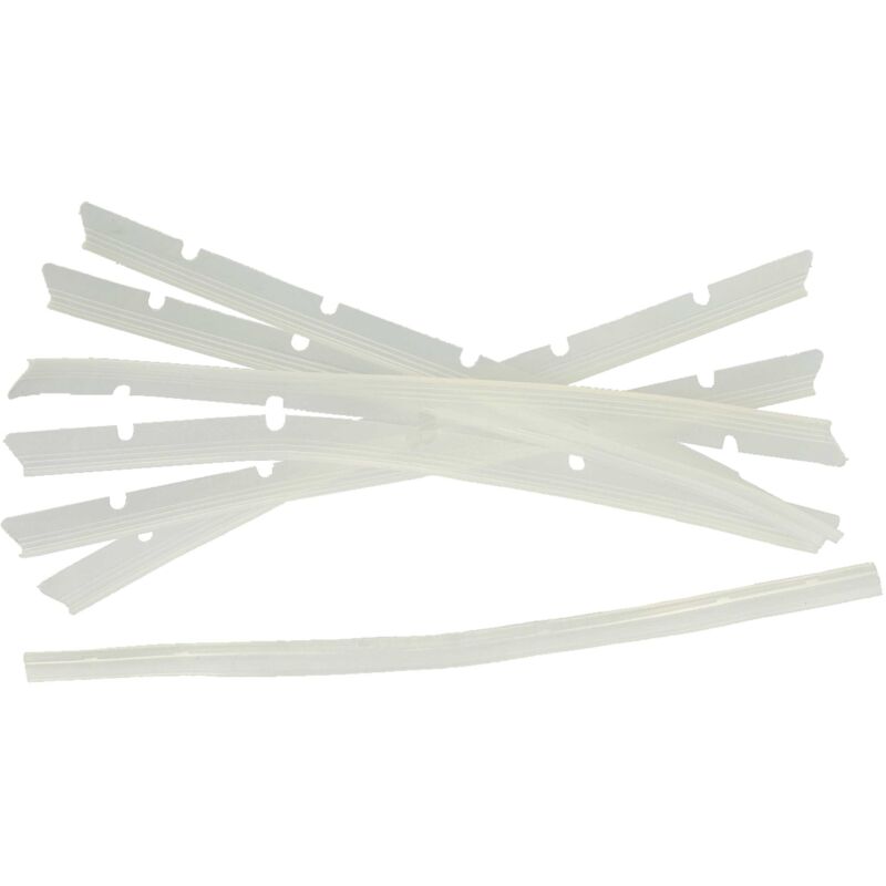 Vhbw - 6x Gummilippen kompatibel mit Neato Botvac 70E, 75 Saugroboter - Austausch-Lamellen Set inkl. Abzieher, transparent