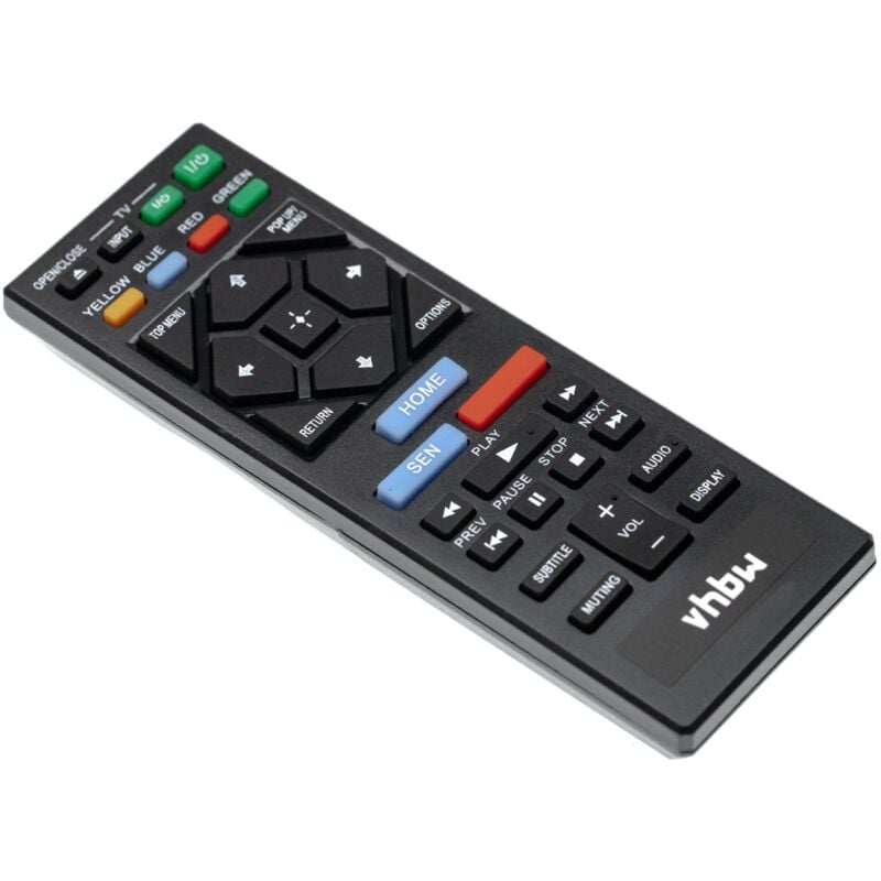 vhbw Fernbedienung Ersatz für Sony RMT-B126A für Blu-Ray Disc Player - Ersatzfernbedienung