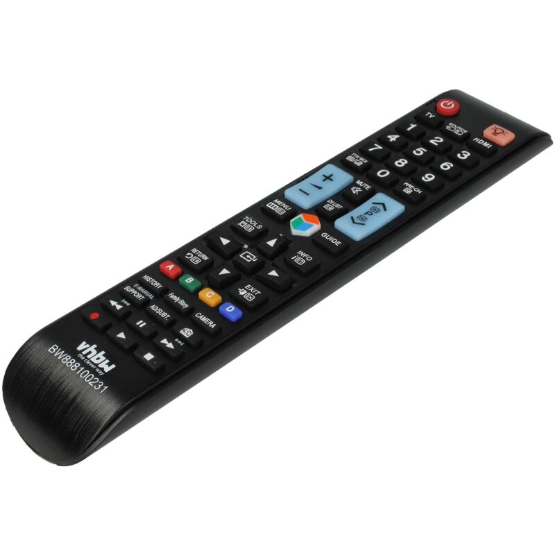 vhbw Fernbedienung kompatibel mit Samsung UE32ES6530, UE32ES6535, UE32ES6540, UE32ES6545, UE32ES6547 Fernseher, TV - Ersatzfernbedienung