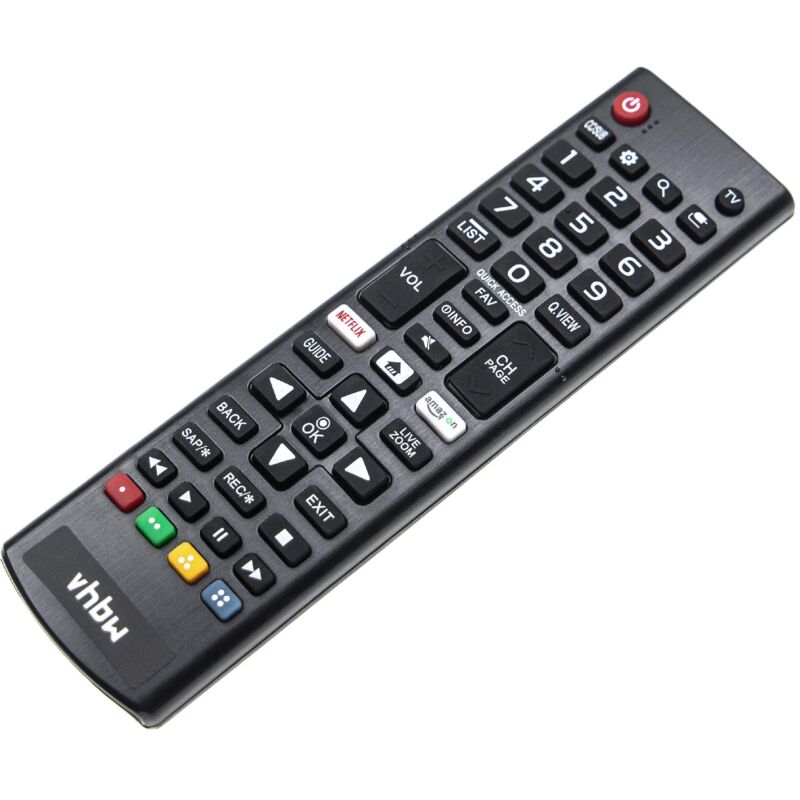 vhbw Fernbedienung kompatibel mit LG 4K Smart TV 55UK6200PUA, 55UK6250PUB Heimkino-Anlage, Fernseher, Hi-Fi-System - Multifunktionsfernbedienung