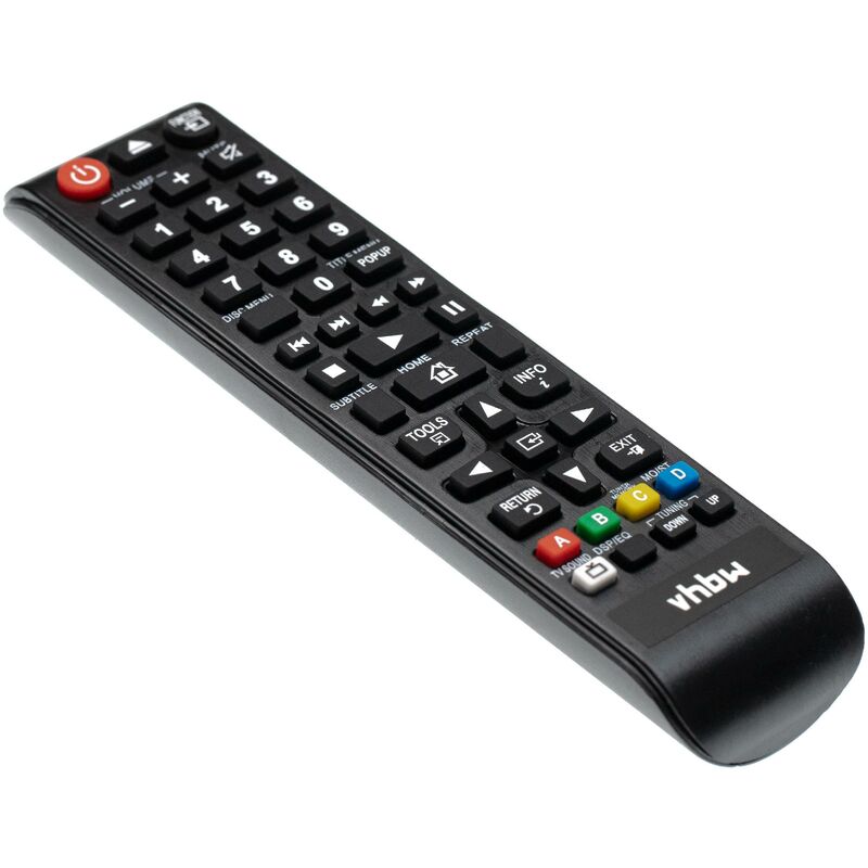 vhbw Fernbedienung kompatibel mit Samsung HT-H4500/ZA, HT-H4500, HT-H5500W, HT-FM45, HT-F4500 Blu-Ray Disc Player - Ersatzfernbedienung