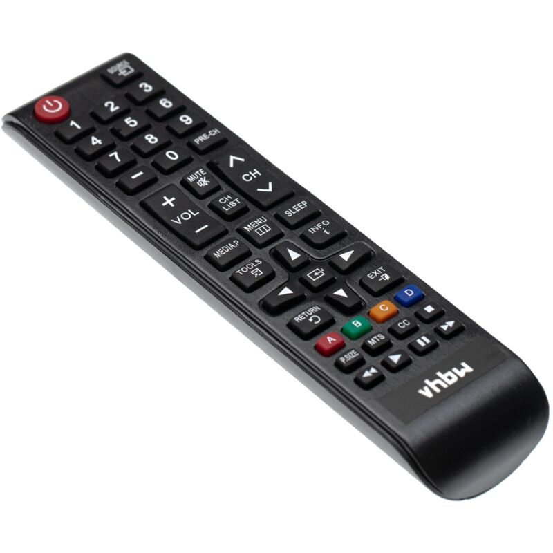 vhbw Fernbedienung kompatibel mit Samsung UN48J5000AFXZC, UN48J5000AFXZA, UN46ES6003FXZA, UN48J5000BFXZA Fernseher, TV - Ersatzfernbedienung