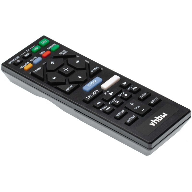 vhbw Fernbedienung kompatibel mit Sony BDP-S5500, BDP-S2900, BDP-S2500, BDP-S4500, BDP-S3500 Blu-Ray Disc Player - Ersatzfernbedienung