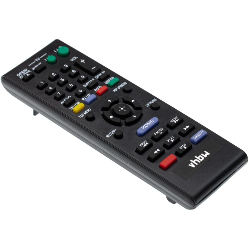 vhbw Fernbedienung kompatibel mit Sony BDP-S560, BDP-S570, BDP-S580, BDP-S360, BDP-S380, BDP-S480 Blu-Ray Disc Player - Ersatzfernbedienung