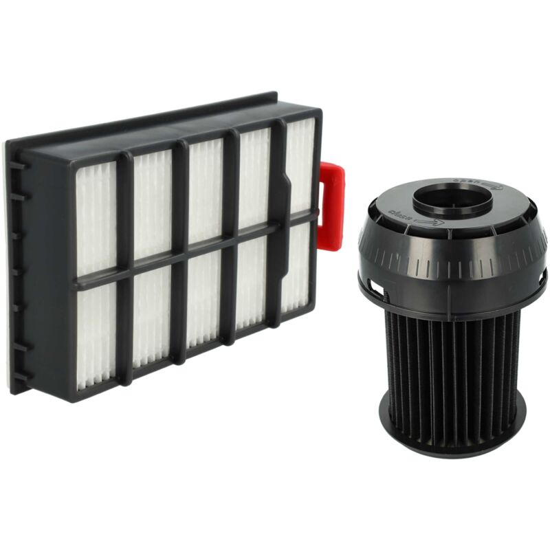 Filter-Set kompatibel mit Bosch bgs 6 Pro 2, 6 Pro 2/01, 6 Pro 201, 6 Pro 304 Staubsauger - 2x Ersatz-Filter (HEPA-Filter, Lamellenfilter) - Vhbw
