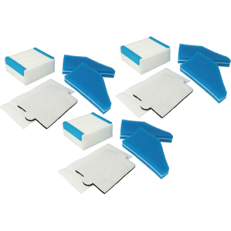 Filter-Set kompatibel mit Thomas Perfect Air Animal Pure, Perfect Air Allergy Pure Staubsauger - 15x Filter - Vhbw