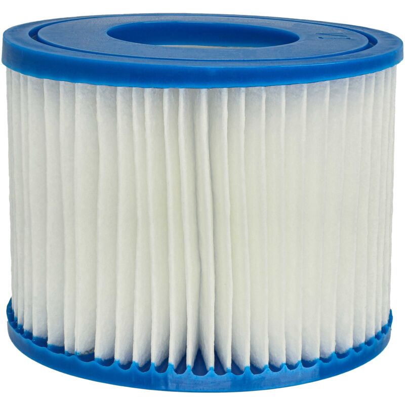 vhbw Filterkartusche Typ VI kompatibel mit Bestway Lay-Z-Spa Paris, Palm Springs Pool - Ersatzfilter Blau Weiß