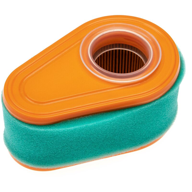 1x Schaumfilter, 1x Papierfilter kompatibel mit Briggs & Stratton 111P05-0001-F1 Motor für Rasentraktor, Aufsitzmäher - Vhbw