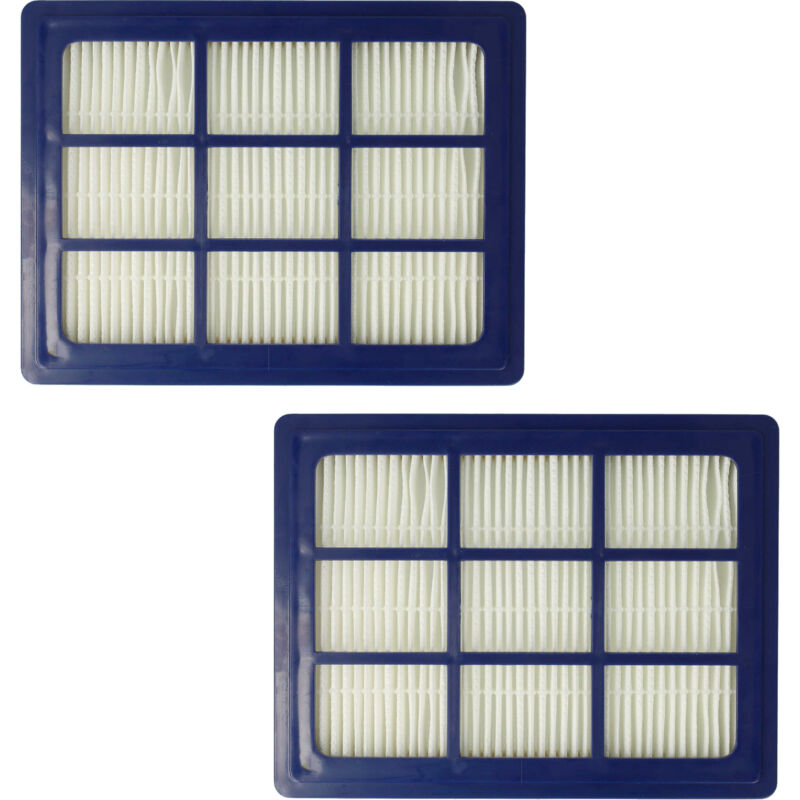 Filterset 2x Staubsaugerfilter kompatibel mit Nilfisk Power P10 uk de, P12, P12 uk de, P40, Select, Special Staubsauger - hepa Filter Allergiefilter