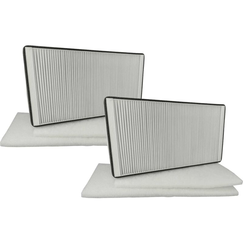 Filterset kompatibel mit Helios kwl ec 450 eco, 450 pro, 450 w, 500 eco, 500 pro, 500 w Lüftungsgerät - Luftfilter (6 Stück) - Vhbw