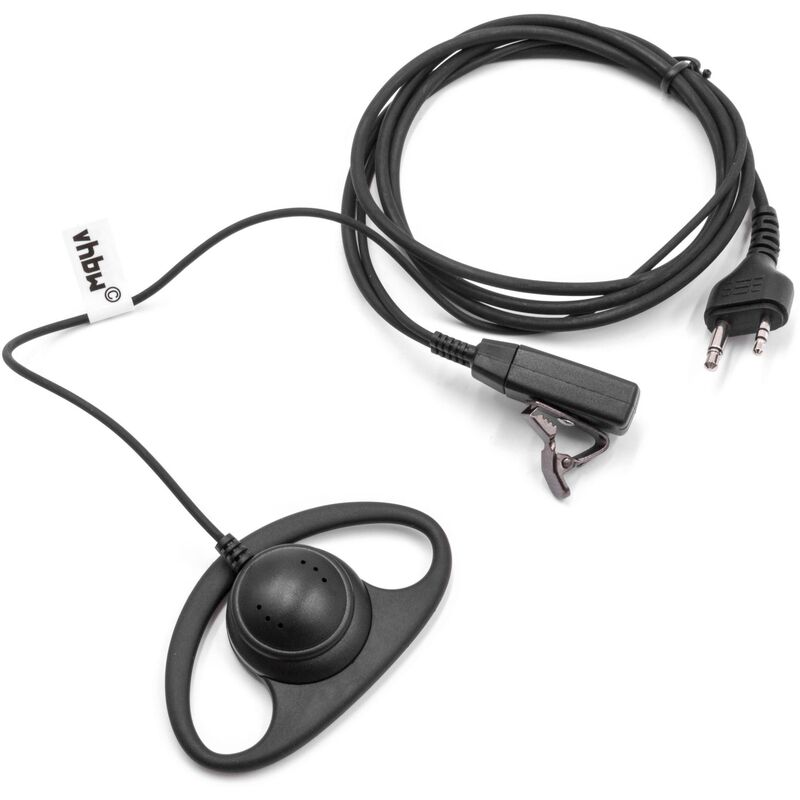 Vhbw - Headset kompatibel mit Midland XT511 Funkgerät - schwarz